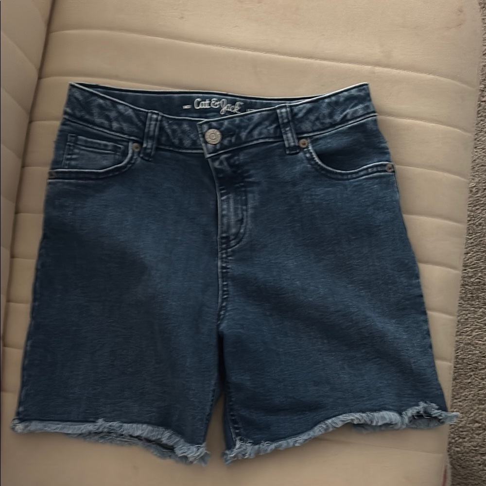 Cat & Jack Women's Denim Shorts - Blue